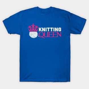 Knitting Queen (white) T-Shirt